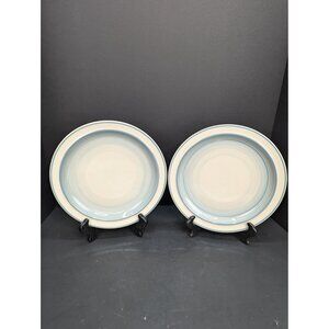 Epoch Cool Sea 5001 Korea 34471 Replacement 10 1/2 Inch Dinner Plate Lot of 2